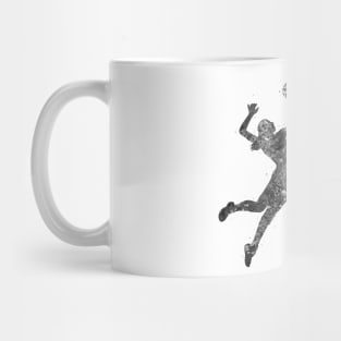 Volleyball player girl black and white Mug